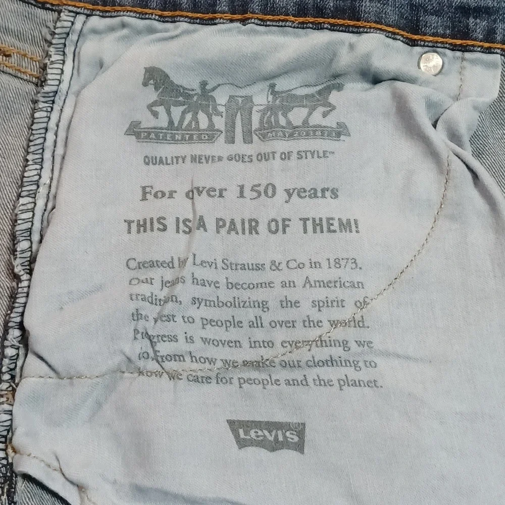 Levis 559‎ Relaxed Straight Jeans Mens 46x32 Blue Medium Wash Denim 559-0482